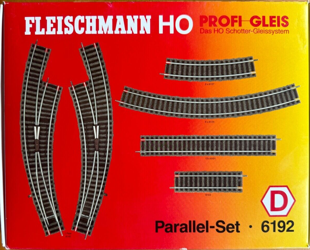Fleischmann Profi Gleis 6192 - Parallel-Set - D - Originalverpackt 1:87 HO H0