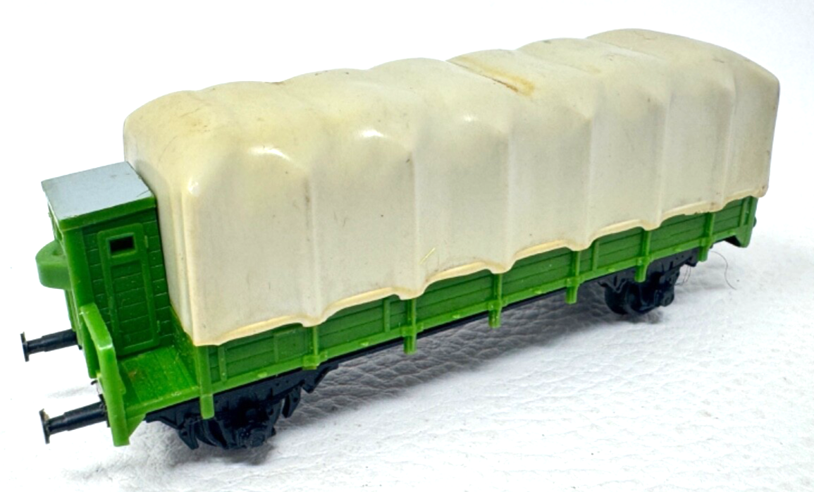 Berliner TT Bahnen BTTB Niederbordwagen mit Bremserhaus und Plane - TT - 1:120
